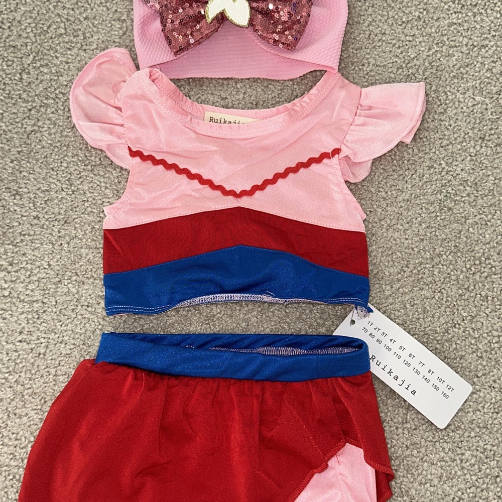 Pink and Red Kids Costume Set